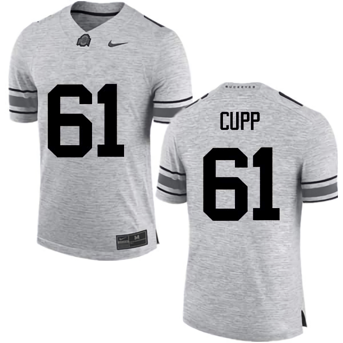 Gavin Cupp Ohio State Buckeyes Men's NCAA #61 Nike Gray College Stitched Football Jersey EGF7356LR